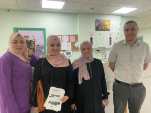 a_visit_to_al_haramala_hospital_affiliated_to_beit_jala_governmental_hospital_and_distribution_of_awareness_leaflets_and_symbolic_gifts_for_cancer_patients